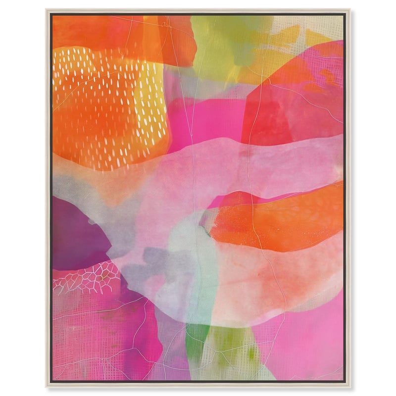 Garnet Gleam IV Canvas by Art Remedy - 20" x 24" - Silver
