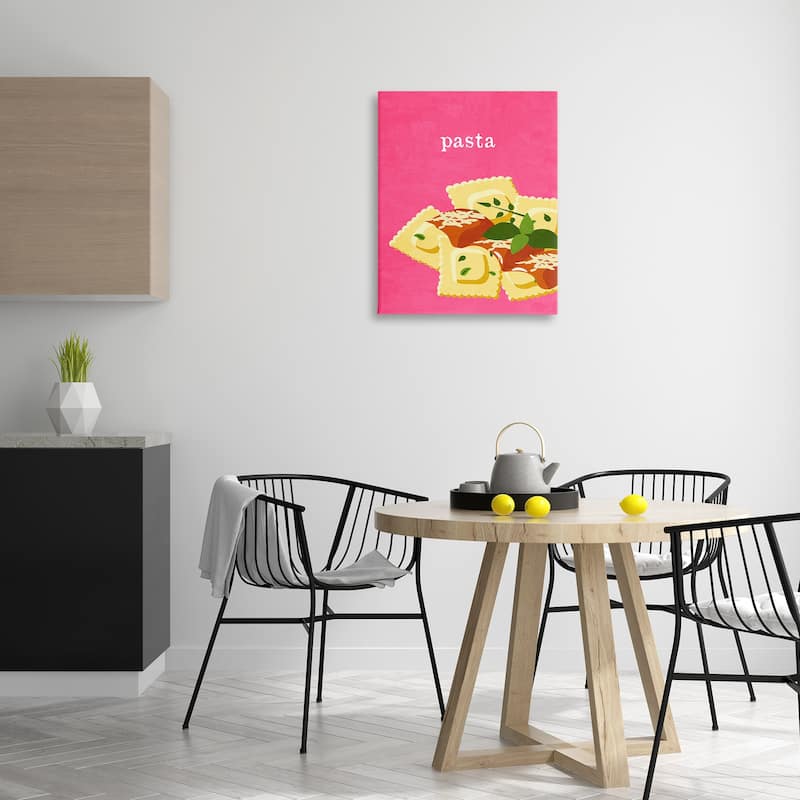 Stupell Ravioli Pasta Dish Canvas Wall Art Design By Kim Allen
