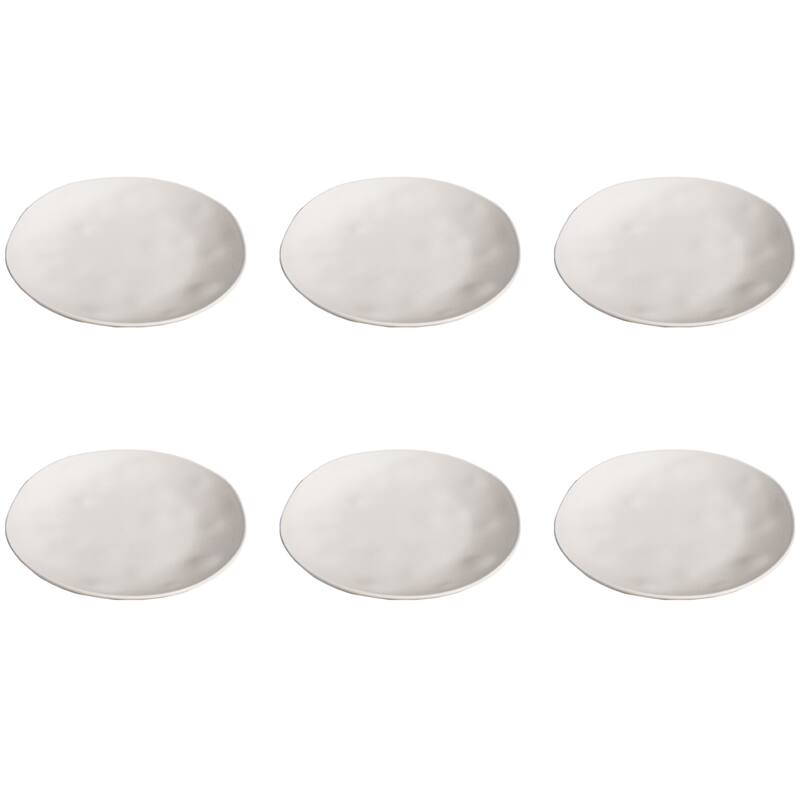 Abode Homewares Organic NewWave Melamine Salad Plate - 8.5" - Set of 6 - Cream