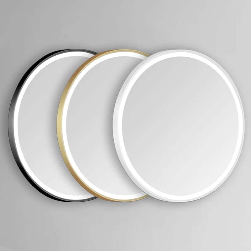 Modern Mirrors Sola Round Lighted Wall Mounted Bathroom LED Vanity Mirror