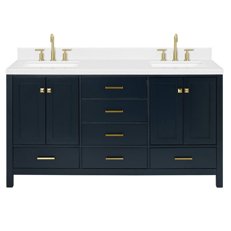 Ariel A066DCQRVO Cambridge 67" Free Standing Double Basin Vanity Set