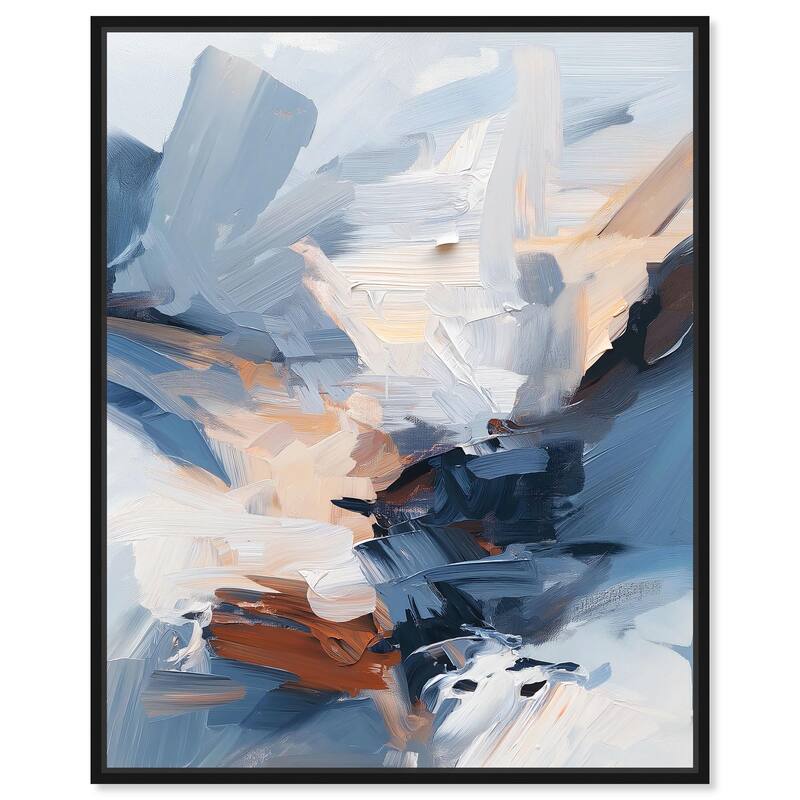 A Symphony in White I Canvas by Art Remedy - 36" x 45" - Black