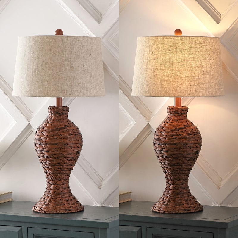 January 31" Seagrass Weave LED Table Lamp, by JONATHAN Y