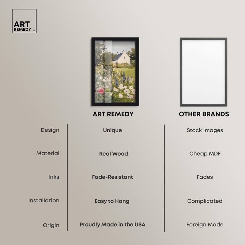 Floral Farmhouse II Shadowbox by Art Remedy