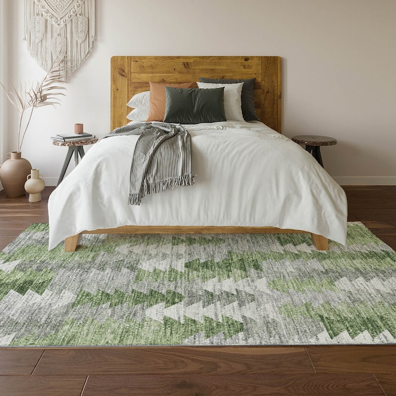 Premium Washable Super Soft Modern Global Mayfield Rug