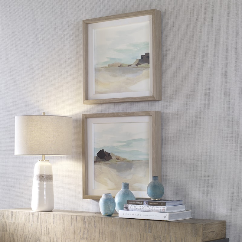 Uttermost Glacial Coast Framed Prints, Set/2 - 22.75"x22.75"x2"