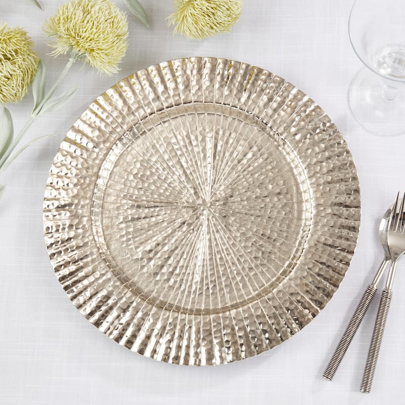 Ribbed Border Charger (Set of 4) - 13"