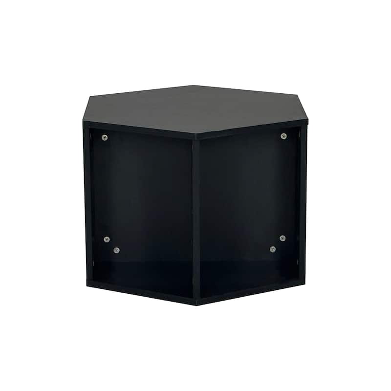 47.24'' Wide Wood Coffee Table with Storage Shelves