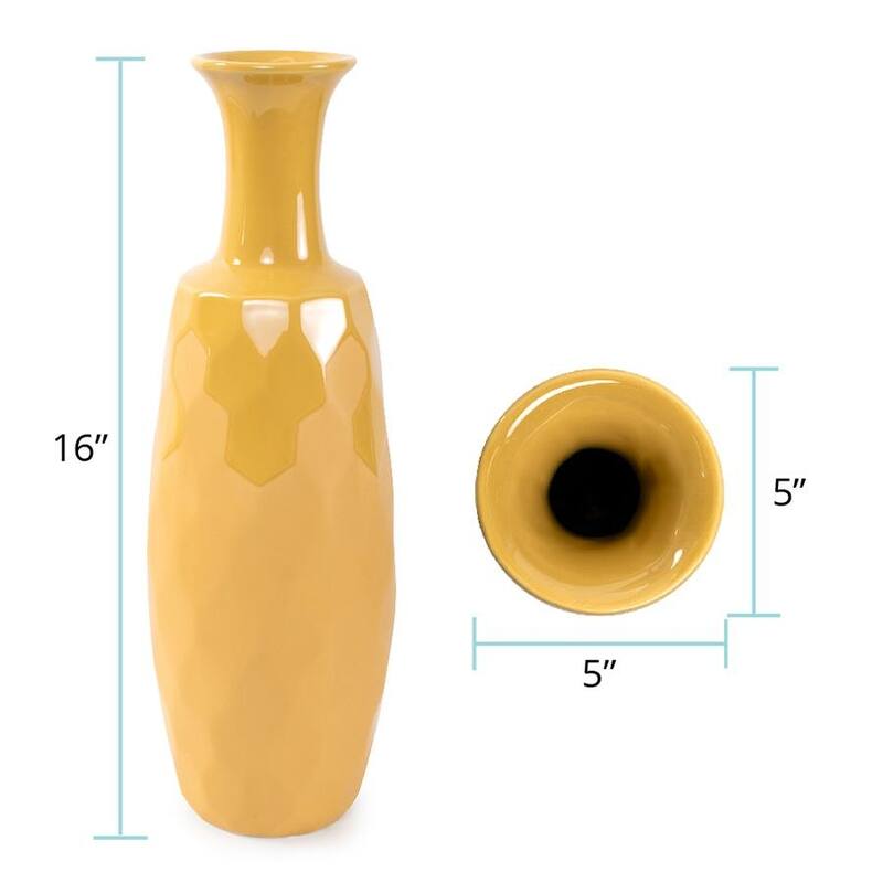 Golden Bee Ceramic Vase