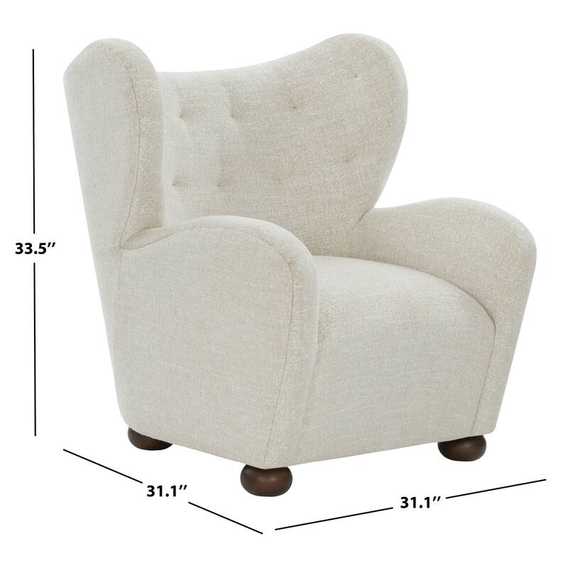 SAFAVIEH Couture Galloway Wingback Accent Chair - 31"W x 31"D x 34"H