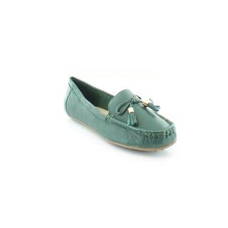 green women's flats