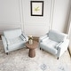 preview thumbnail 30 of 51, Modern Upholstered Corduroy Accent Chair With Arms Pillows
