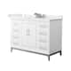 Option White / White Quartz Top / Brushed Nickel Hardware