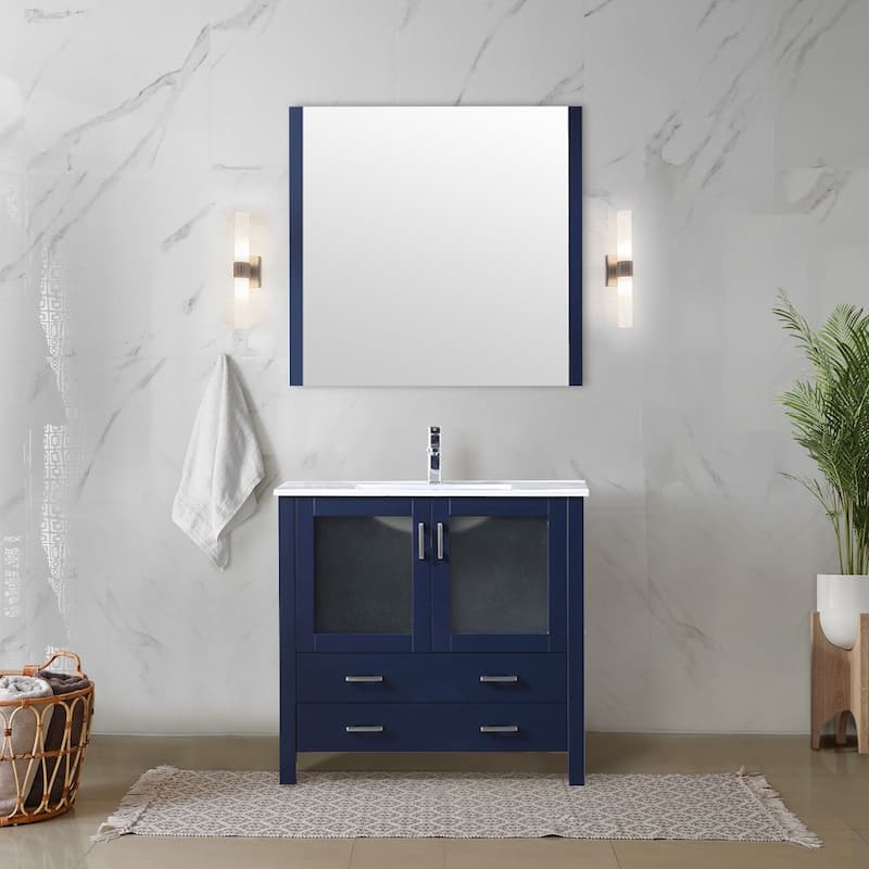 Lexora Volez 36 inch single Bathroom Vanity Complete Set With Faucet