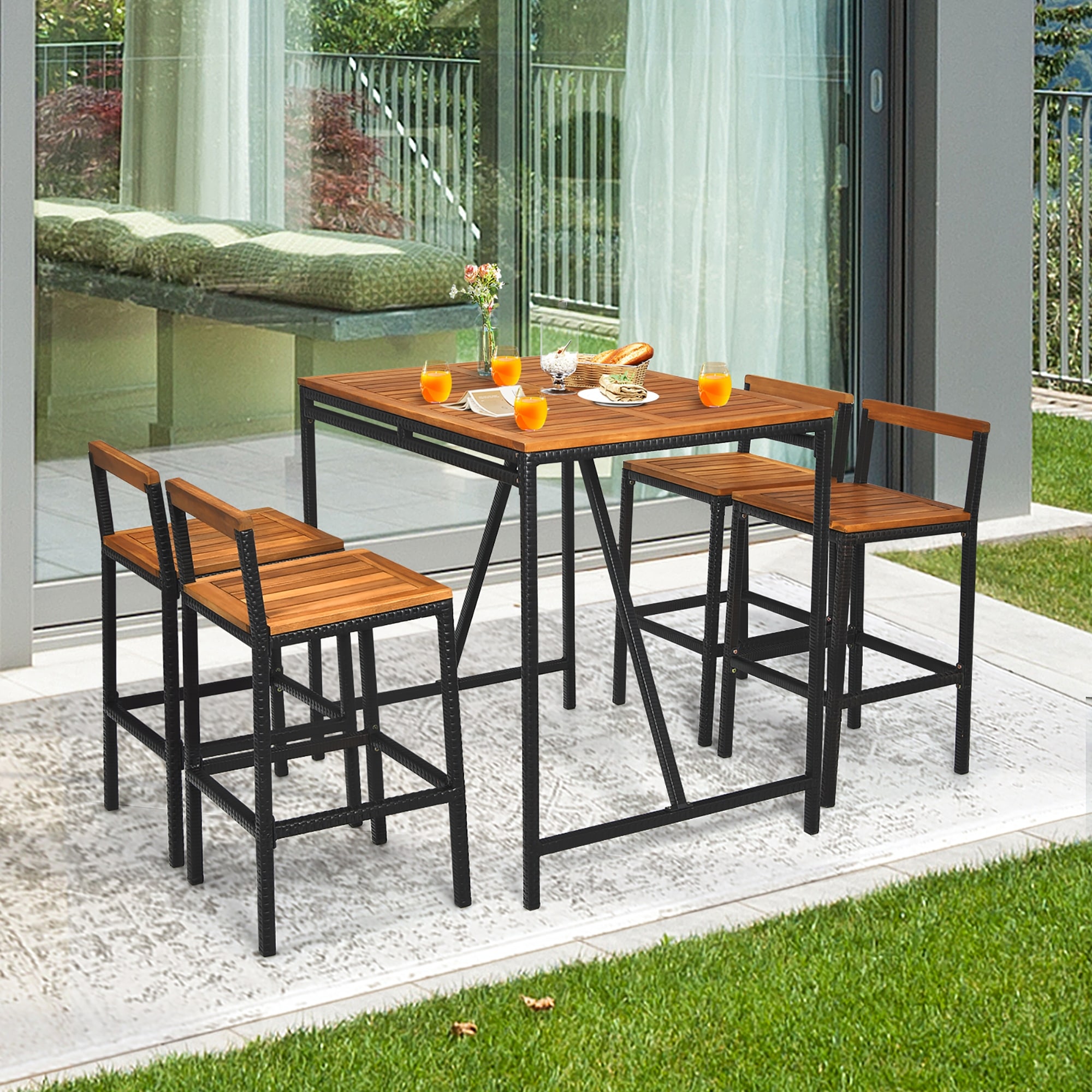 Bar top patio shop table