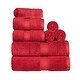 preview thumbnail 41 of 198, Egyptian Cotton 8 Piece Ultra Plush Solid Towel Set by Miranda Haus