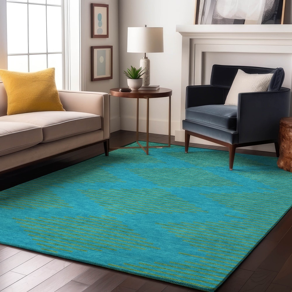 Premium Washable Super Soft Global Stripes Mayfield Rug