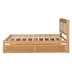 preview thumbnail 34 of 58, Versatile Pull-Out Bed,Full Size Elegant Bed Frame with Rattan Headboard and Sockets