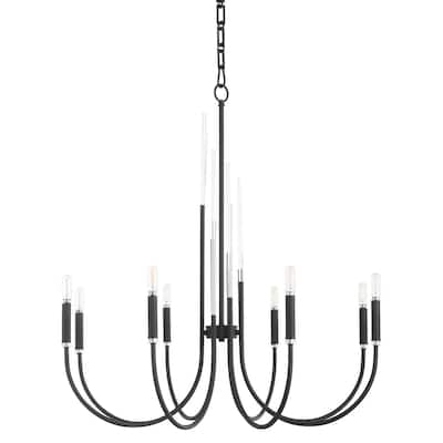 Quorum International 6223-8 Summit 8 Light 32" Wide Empire Chandelier