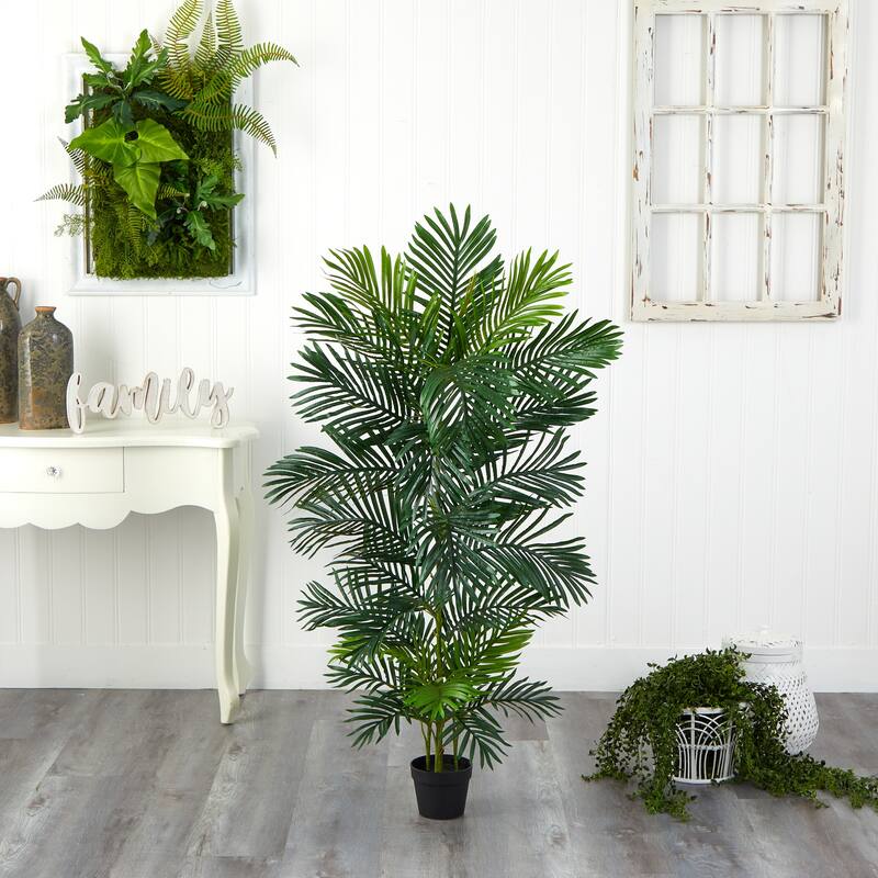 5' Areca Artificial Palm Tree UV Resistant (Indoor/Outdoor) - 6"
