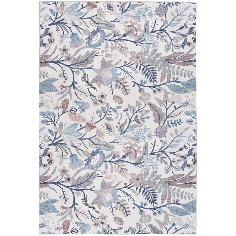 Nourison Washables Indoor Floral Area Rug