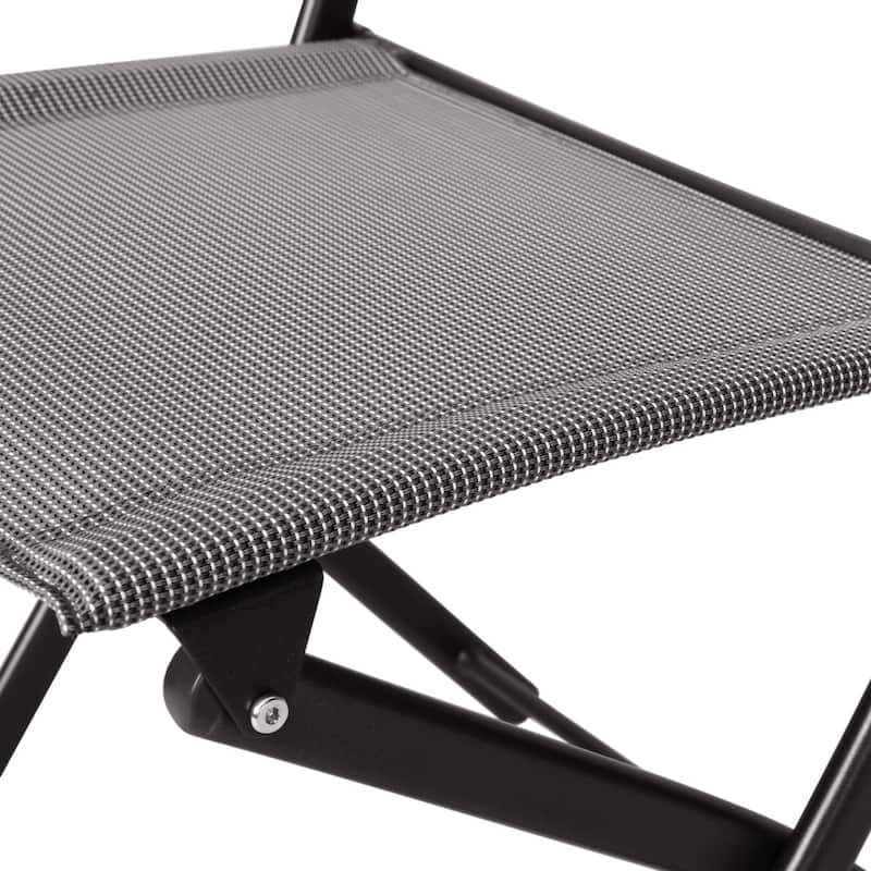 2 Pack Commercial Outdoor Flex Comfort Folding Chair with Metal Frame