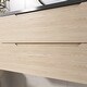 preview thumbnail 5 of 57, Floating Bathroom Vanity in Evita Oak with Integrated Quartz Sand Top