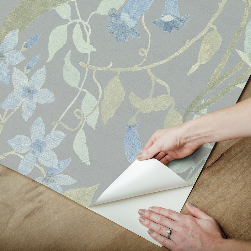 NuWallpaper Jesinda Green Peel and Stick Wallpaper