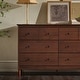 preview thumbnail 53 of 62, Walker Edison Bullrushes 6-Drawer Solid Wood Dresser