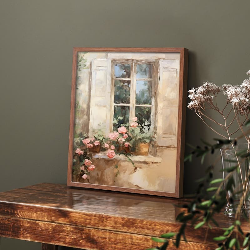 Vintage Floral Print CCXXXVI -Framed Print