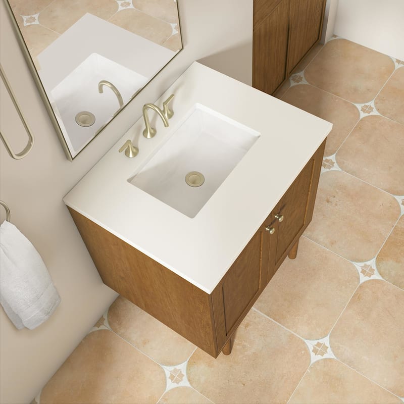 James Martin Vanities 545-V30-3WZ Laurent 30" Single Basin Poplar Wood