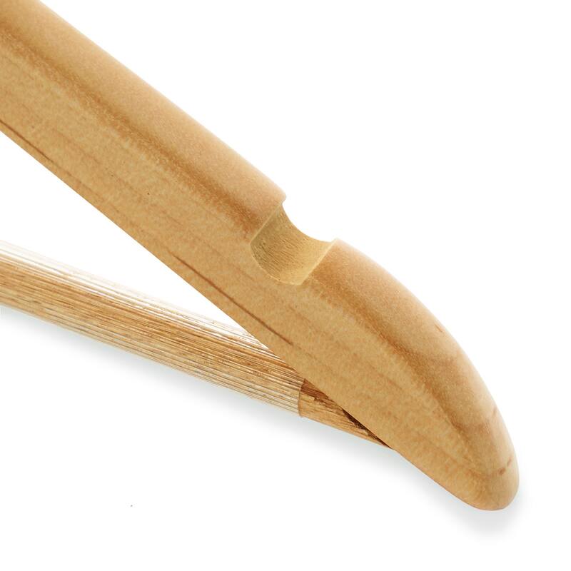 10 Wooden Suit Hangers - 10 Pack