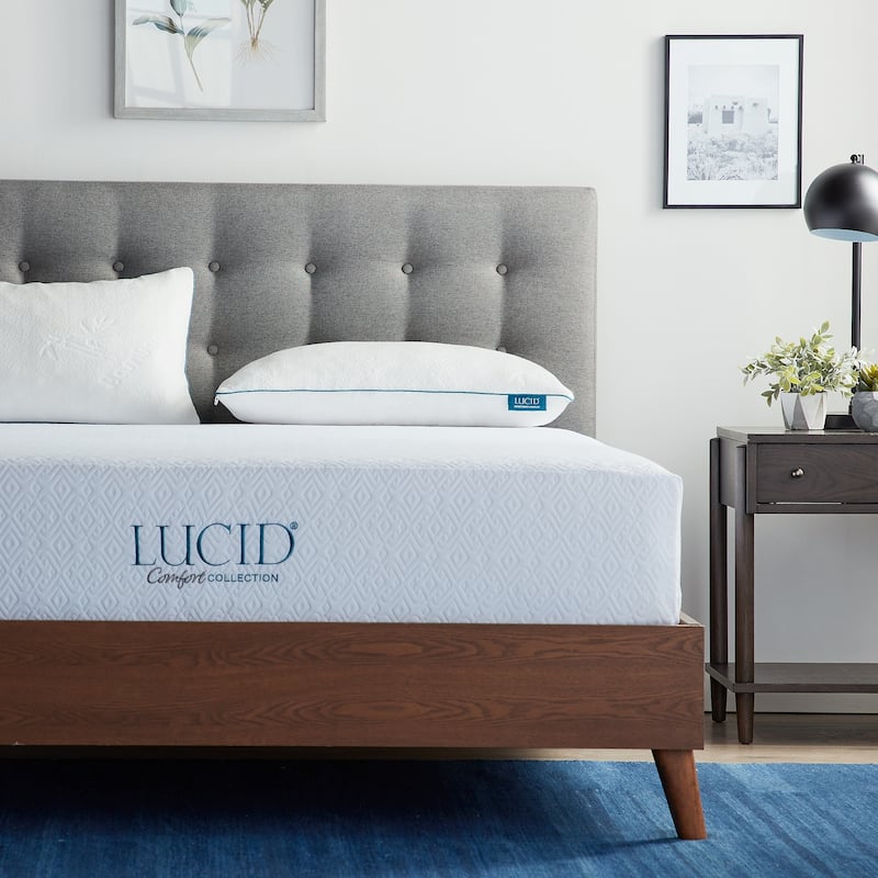 Lucid 2 Pack Shredded Memory Foam Pillow
