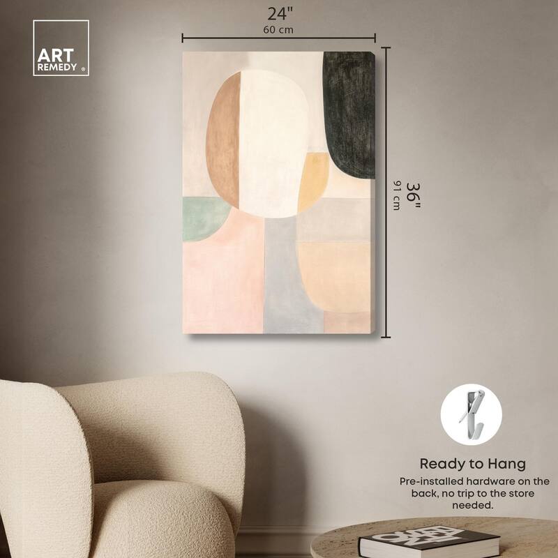 Soft Cubism I Canvas by Art Remedy, Gallery Wrapped