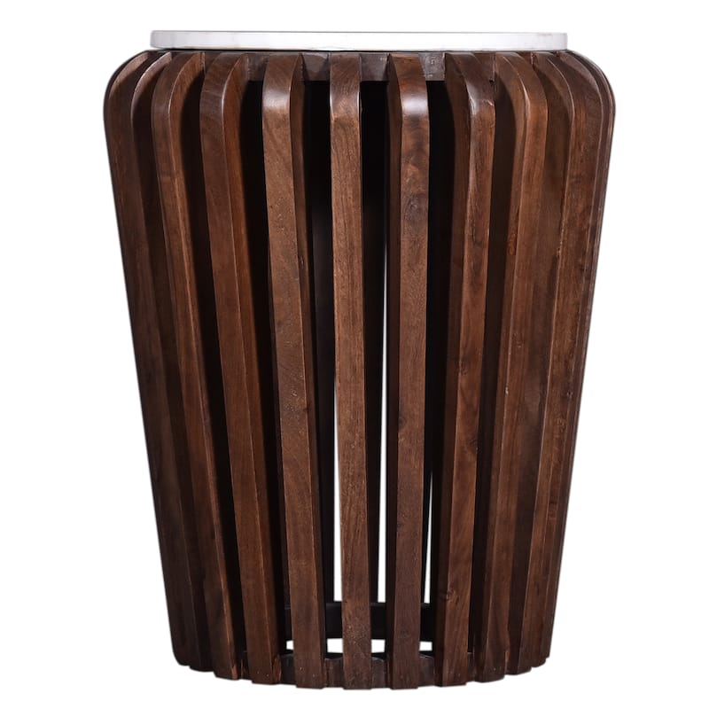 12 In. Round Modern End Table with Modern Top, Living Room Sofa Side Table, /