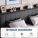 preview thumbnail 37 of 58, Bed Frame with Lift Up Storage, Upholstered Velvet Platform Bed with Storage Headboard