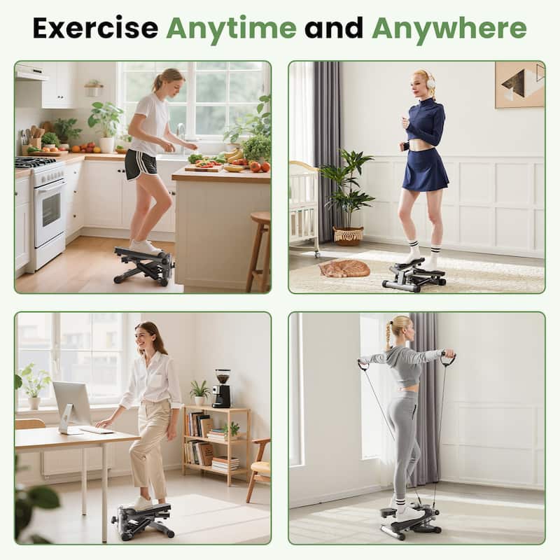 Home stepper machine, twist the stepper and resistance band