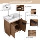 preview thumbnail 36 of 61, BNK 24/30/48/60 inch Freestanding Resin Sink Bathroom Vanity with Soft Close Door and Adjustable Shelf
