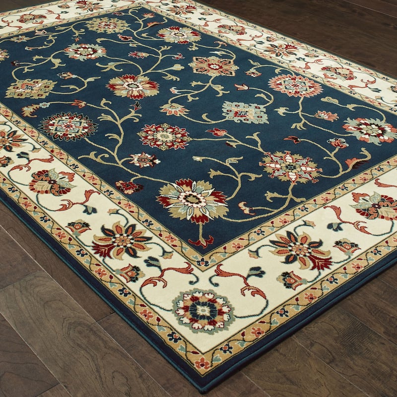 Style Haven Khymer Timeless Borders Traditional Area Rug