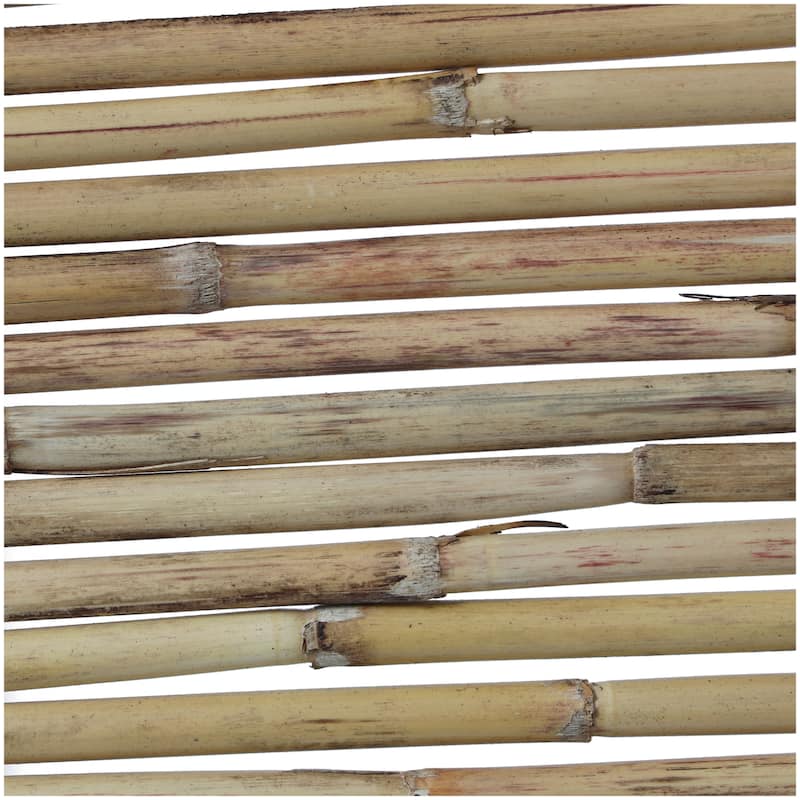 Light Brown Bamboo Handmade Hinged Foldable Partition 4 Panel Room Divider Screen