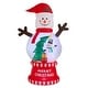 preview thumbnail 1 of 10, Glitzhome 8FT Lighted inflatable Snowman Globe Scene Decor 8FT