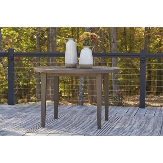 Germalia Round Dining Table with Umbrella Option - 47"W x 47"D x 30"H