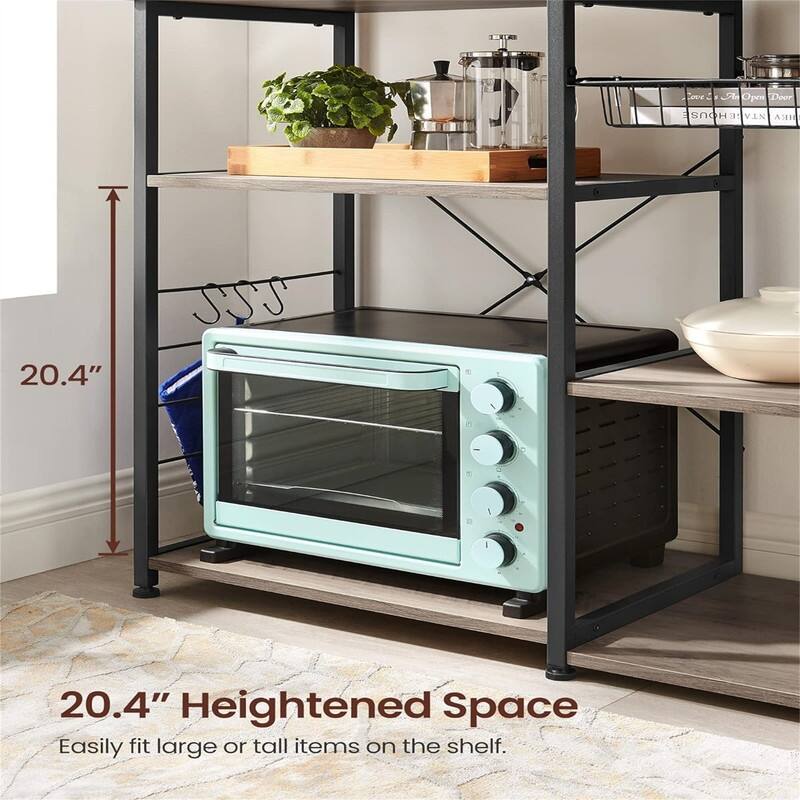 Baker's Rack - 15.7"D x 35.4"W x 33"H