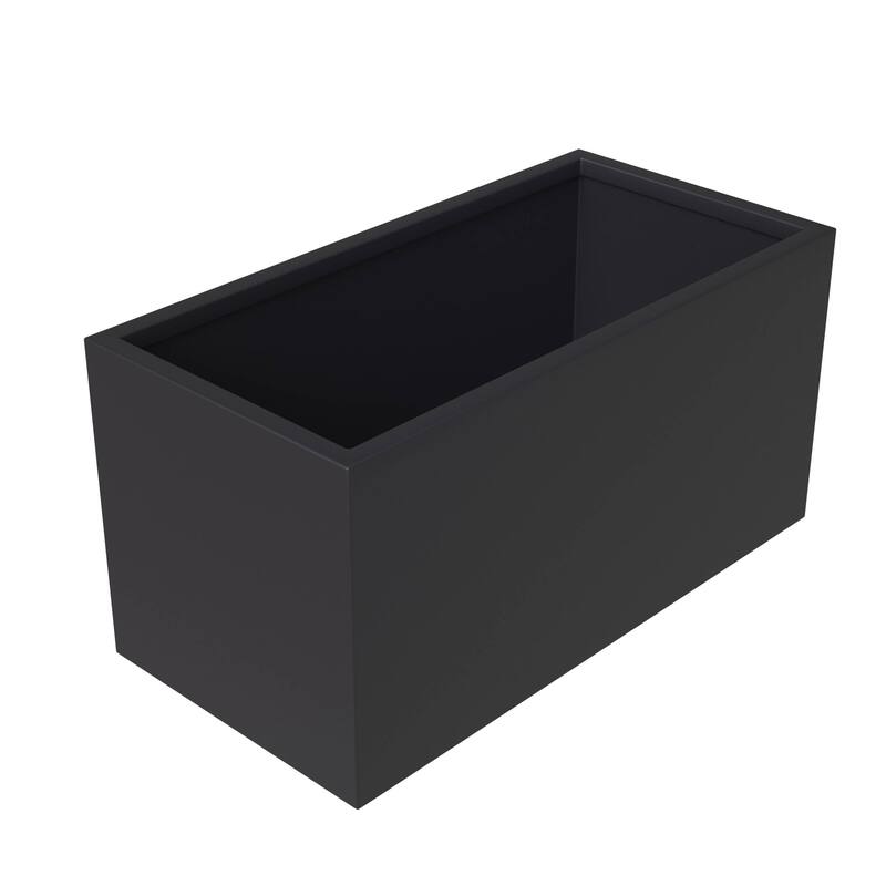Bloom Rectangular Planter in Fiberstone and MgO Clay for Indoor Outdoor