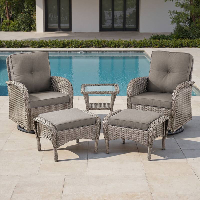 Gymojoy Premium Wicker Patio Furniture Set - Ultimate Comfort & Weather-Resistant Design