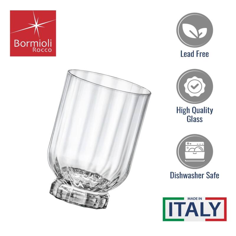 Bormioli Rocco Set of 4 Florian DOF Glasses - 12.6 oz.