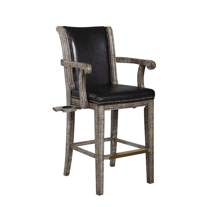 Hathaway Montecito 29-in High Top Deluxe Spectator Chair - Rustic Gray