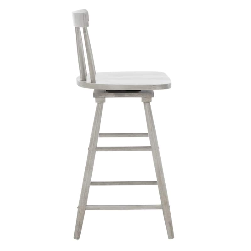 SAFAVIEH Tage Swivel 25-inch Counter Stool - 17"W x 17"D x 38"H