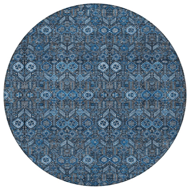 Sari Lush Floral Weather Resistant Classic Meets Modern Outdoor Rug