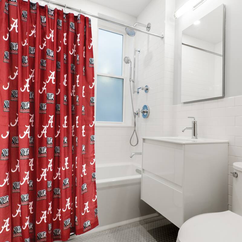 Alabama Crimson Tide Printed Shower Curtain Cover - 70" x 72"